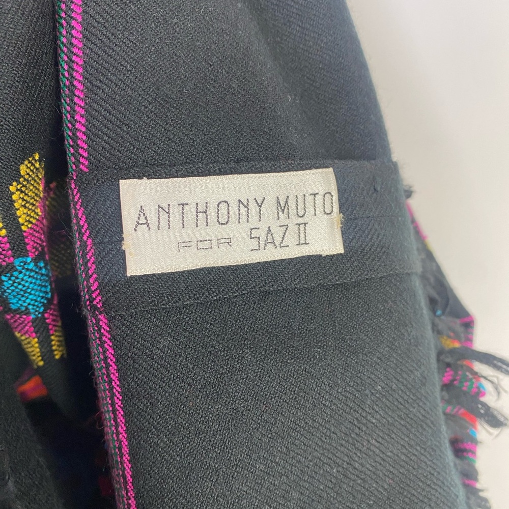 Vintage 1970s Anthony Muto for Saz II Wool Skirt – Boho Folk Artisan Woven - Picture 9 of 15